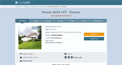 Desktop Screenshot of penzion-novahut.cz