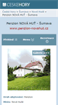Mobile Screenshot of penzion-novahut.cz
