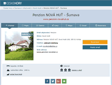 Tablet Screenshot of penzion-novahut.cz